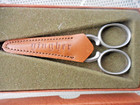 Vintage Gingher G-cs-3  3 5  Embroidery Scissors W Leather Sheath   Original Box