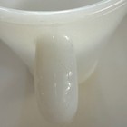 Vintage Fire-king Milk Glass Coffee Mug White Anchor Hocking Usa Heavy