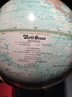 Vintage Replogle World Ocean Series Floor Standing Globe 12  Mcm Metal Stand