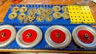1937 Ish 7 1 2 A c  Gilbert Erector Set To Restore New Lower Holder Nice Parts