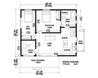 Custom Tiny Modern House Plan   2 Bedroom   1 Bathroom With Office Room Cad