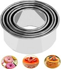5pcs Cookie Cutters - Stainless Steel Biscuit Cutters dumpling Cutters cake Past