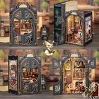 Book Nook Wizardi Miniature - Count Cat s Study Roombox Kit