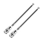 2pcs Telescopic Bnc 25 - 1300mhz Antenna For Radio Scanner Am fm uhf vhf