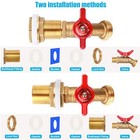 Rain Barrel Spigot  Brass Rain Barrel Quarter Turn Ball Valve Spigot