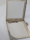 Vintage 2 5    Silver  plated   Compact Double Mirror - Purse Makeup Case Vanity
