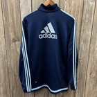 Adidas Sporting Kc Kansas City Mls Soccer Long Sleeve Jersey Blue Mens Large
