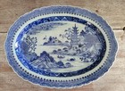 Chinese Export Porcelain Blue Platter