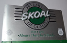 Vintage 1999 Skoal Tobacco Metal Advertising Sign W calendar 16 5  X 11  Tin New