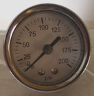 Air Compressor Pressure hydraulic Gauge  200 Psi 1 5  Face  Back Mount 1 8 Npt