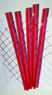 5 Pc 3 8    Od 1 8  Id Red Clear Translucent Acrylic Plexiglass Tube 12    Inch