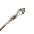 Alvin Sterling Silver Art Nouveau Berry Spoon     Floral Repousse Pattern