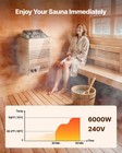 Vevor Sauna Heater 6kw Electric Sauna Stove W  Internal Controller For Home