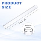 Clear Pvc Pipe High Impact Rigid Tube 1 02  Id   1 26  Od   1 08ft