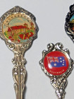 4 Vintage Silver Plate Souvenir Spoons Unique Styles And Locations-free Dom Ship