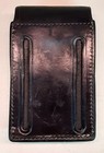 Vintage Hp Black Leather Calculator Case W  Belt Loop Genuine Hewlett Packard