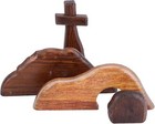 The Empty Tomb Easter Scene And Cross Decoration  Wooden Easter Jesus Sign Ti   