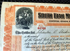 South Utah Mines   Smelters Stock Certificate January 1  1910