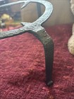  Antique Wrought Iron Blacksmith Forged Fireplace Hearth Trivet 18th C 