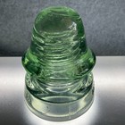 Vtg Mclaughlin No  19 Glass Insulator     Light Aqua     Prominent Mold Lines  read 