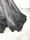 Antique Skirt W train 1880 Black Taffeta Waist 30 In  Original 1890s