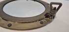 Vintage Brass Ships Porthole Window Mirror 11 5    Nautical Decor 