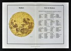 1942 Moon Map Astronomy Chart Lunar Surface Craters From Schurigs Himmel Atlas