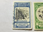 Lot Of 5 Costa Rica Airmail Stamps 1950 Cartago Agricultural Expo  Sc C198-204