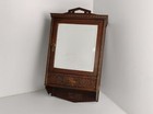 Art Deco Antique  Medicine Apothecary Bathroom Cabinet Beveled Glass Mirror Orna