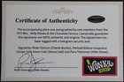 Willy Wonka Golden Ticket Framed  Autographed  signed  By Four  Plus Extras 