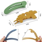 12x Flat Hair Clips  Flower Claw Clips  French Hair Barrette For Thick Thin Hair