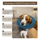 Midog Inflatable Dog Cone Alternative - Soft Protective Donut For After Surgery