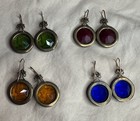 Lot Of Four Vintage Cameo Dangle drop Earrings