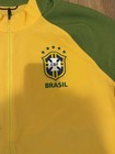 Cbf Brazil Nike Warm-up Jacket Green Yellow Zippered Size Large Men s