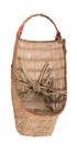 Hupa Full Size Basketry Cradle With Satin Ribbon Tie