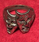 Motley Crue Ring Size 8 G s Theatre Of Pain Pent  Comedy Tragedy Ring Pre-owned