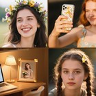 50 Pieces Tiny Resin Bees For Craft Bee Wreath Crafts Bumble Orange 