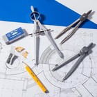 Mr  Pen Geometry Set 15 Piece With Compass Ruler Protractor