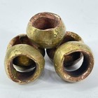 5 Brass Ring Beads Ethiopia