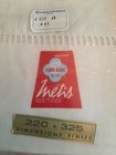 Vintage French Fleur Bleue Metis Linen Sheet   Unused Top Sheet 220 Cm X 325 Cm