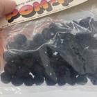 Vtg Black Mini Pom Poms 100 Pc Wfr Ribbon Corp Crafting Diy Art Supplies