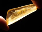 Translucent Polished Fossil Amber With Two  Tiny Insect Fossils Colombia 11 0gr