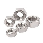 Hex Nuts 201 Stainless Steel Full Thread Din 934 Hexagon Nuts M3 m4 m5 m6-m16