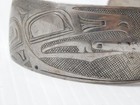 Vintage Museum Grade Haida Nw Coast Alaska Indian Sterling Silver Cuff Bracelet