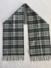 Johnstons Of Elgin 100  Cashmere Reversible Plaid Scarf Made In Scotland