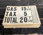 Vintage 30s Gas Station Pricer Boxes 137 Count Misc Price Replacement Cards Lot