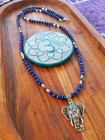 Mala Beads 108 Lapis Lazuli   Mookaite Yoga Meditation Necklace Elephant Harmony