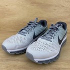 Nike Air Max 2017 Mens Sz 9 5 Running Shoes Sneakers White   Wolf Grey