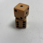 Vintage Pair 5 8  Butterscotch Bakelite Game Dice