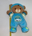 Fisher Price Baby s 1st First Bear Blue Soft Plush Doll Rattle Toy 10 